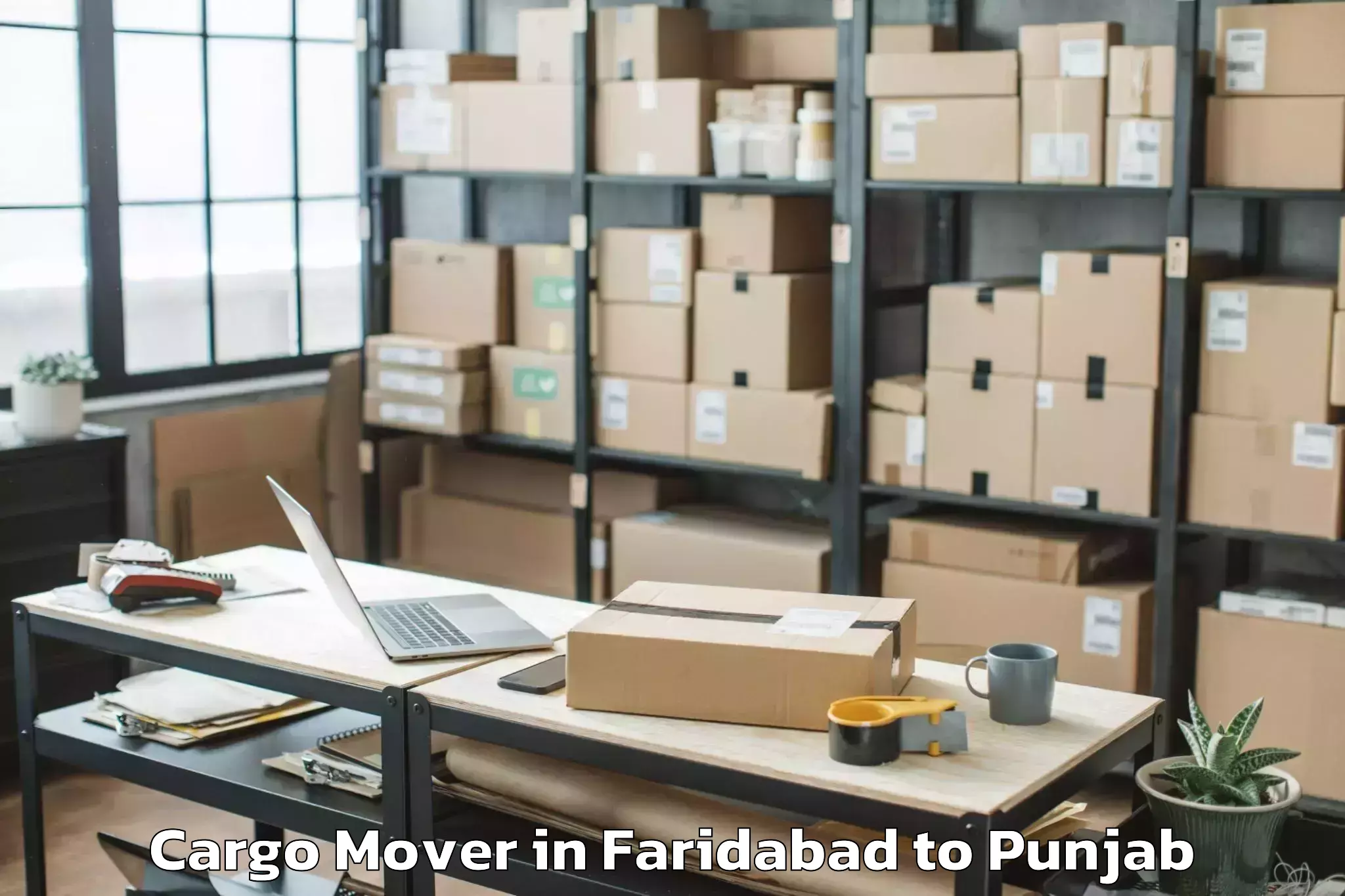 Top Faridabad to Moga Cargo Mover Available